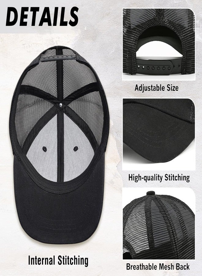 Supload Uncle Gifts from Niece Nephew Worlds Best Uncle Ever Hat Christmas Fathers Day Birthday Gift for Uncle Mesh Trucker Hats Cool Black - Image 4